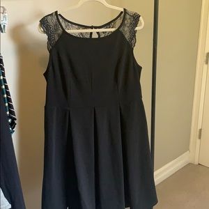 Lace back and cap sleeve torrid dress